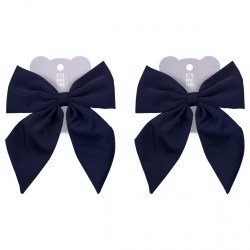 Заколка д/волос MESHU MS_60684 бант, темно-синий 369267