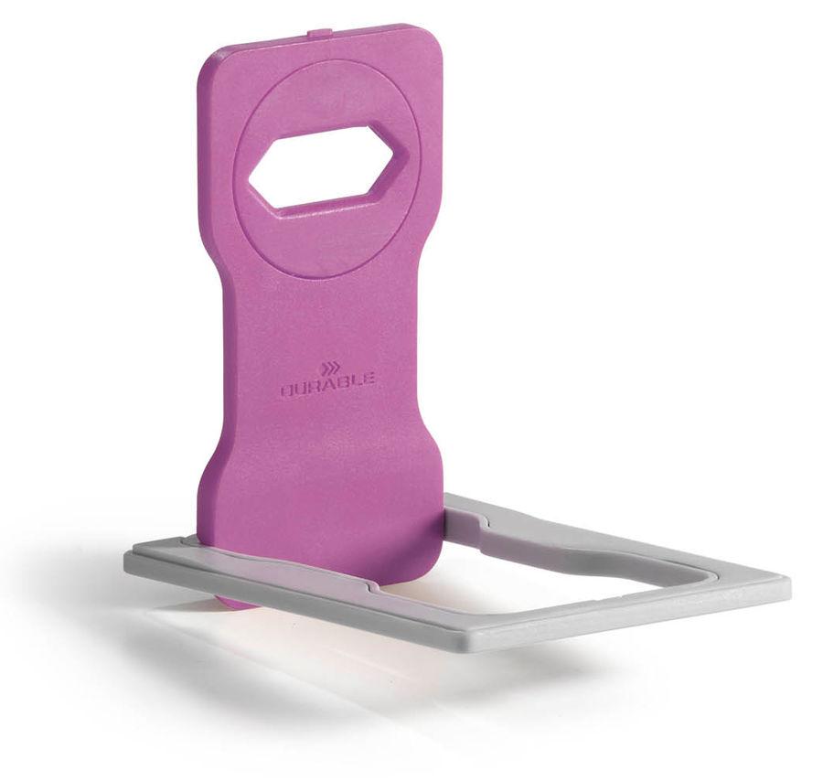 Подставка 7735-08 для мобильного телефона Varicolor розовый/серый /Durable/ 387176