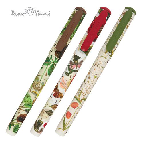 Ручка Bruno Visconti 20-0264/15 "Flora.Bloom flowers" синяя 0,7мм ассорти