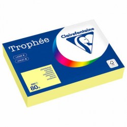 Бумага Clairefontaine 116712 А4, 80г/м2, 500л. пастель (лимонно-желтый)