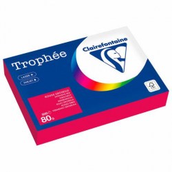 Бумага Clairefontaine 116718 А4, 80г/м2, 500л. интенсив (красный)
