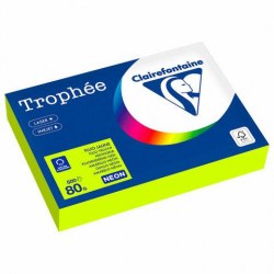Бумага Clairefontaine 116725 А4, 80г/м2, 500л. неон (желтый)