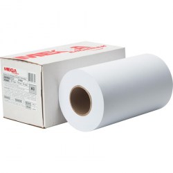 Бумага  д/плоттера А3 297мм*175м, 80г/м2, Mega Engineer 87409/633924/989717