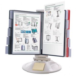 Демосистема настольная Brauberg 236715 "SOLID" 10 панелей красный/черный