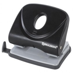 Дырокол  25л. Brauberg  222542 "Original" пластиковый, черный