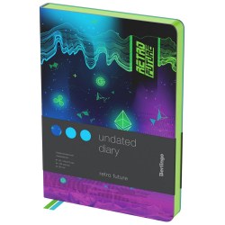 Ежедневник Berlingo UD2_02S08 А5 "Retro Future" 136л, зеленый срез 338509