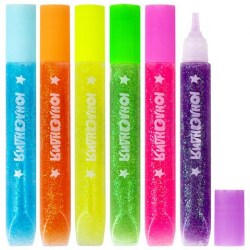 Гель 10,5мл Юнландия 662253 "Неончики" С блестками, ассорти