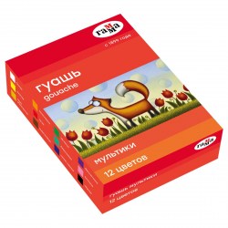 Гуашь 12цв. "Мультики" 20мл 221032_12 /Гамма/ 001399