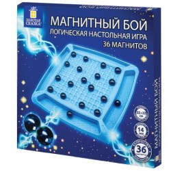 Игра настольная Золотая сказка 665893 "Магнитный бой", 36 магнитов, доска 22х22см