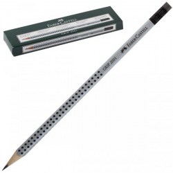 Карандаш ч/г FC117200 HB GRIP 2001 трехгранный с антиск покр, с ластиком, заточ