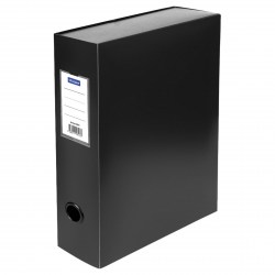 Короб архивный 120мм OfficeSpace 368418 на кнопке, пластик, с карманом, синий 900мкм