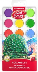 Краски 18цв. с/к ErichKrause 41725 Artberry с УФ защитой яркости