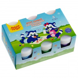 Краски пальчиковые 6цв. ПК_64323 35мл "Мои первые пальчиковые краски" /Мульти-Пульти/ 376164