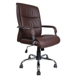 Кресло BRABIX  531164 "Space EX-508", экокожа, хром, коричневое