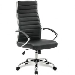 Кресло BRABIX  531947 "Style EX-528", экокожа, хром, черное