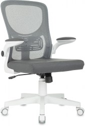 Кресло Бюрократ  ASTER N-W темно-серый TW-04 Neo Grey сетка/ткань крестов. пластик белый 2072271