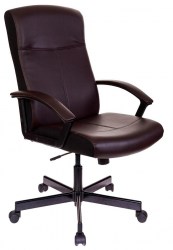 Кресло Бюрократ  DOMINUS коричневый/черный эко.кожа крестовина металл 497683