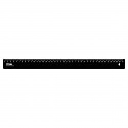 Линейка  40см  ЛН-31435 черная  /Стамм/ 366445