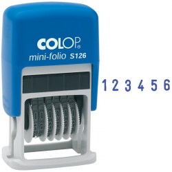 Нумератор 6-ти разр. S 126/BL 3,8мм мини /Colop/ 163201