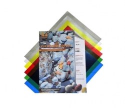 Обложки  А4 0,18мм /100шт/ ПВХ прозрачные желтые "кожа"