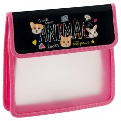 Папка д/тетрадей ArtSpace ПТ-45_58184 "Cute Pets" А5 1 отделение, на липучке 365778