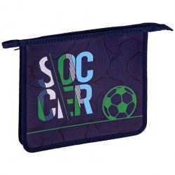 Папка д/тетрадей ArtSpace ПТ-73_29489 "Soccer", А5 1 отд, пластик, на молнии  293898