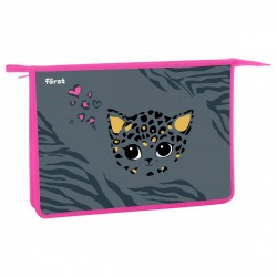 Папка д/тетрадей Först FT-PP-A40404 "Little leo" А4 1 отделение, на молнии 366221