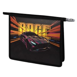 Папка д/тетрадей Феникс 69300 "Гонка" А5 1 отделение, на молнии