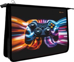 Папка д/тетрадей Lamark NF0008-18 "Виртуальная реальность", А5 1 отд, пластик, на молнии