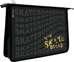 Папка д/тетрадей Lamark NF0010-09 "Skateboard" А4 1 отделение, на молнии