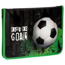 Папка д/труда ArtSpace А4 ПТР-5_48955 "Time to goal" на молнии, откид. планка 348239