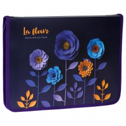 Папка д/труда ArtSpace А4 ПТР-5_48958 "La fleur" на молнии, откид. планка 348236