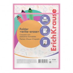 Папка "Пиши-стирай"  ErichKrause 61230 А4, розовая