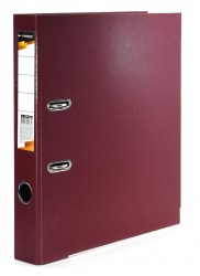 Папка-регистратор 55мм inФормат P2PVC-55/Brg бургунди PVC 2-сторонний 059927