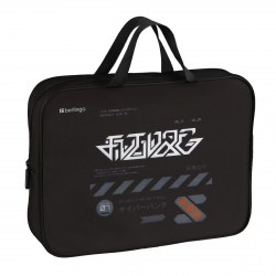Папка-сумка А4 Berlingo FB-NS-1206 "Future Ink" на молнии с ручками 390048