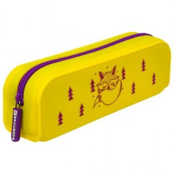 Пенал Brauberg 229029 "Fox" силикон, 200х50х60мм