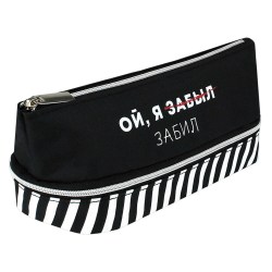 Пенал Феникс 71993 "Фразы с характером" 20*8,5*8,5см, полиэстр, молния