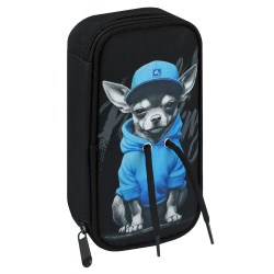 Пенал Феникс 72203 "Пёс в худи" 11*20*4,5см, полиэстр, молния