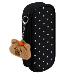 Пенал Феникс 72207 "Капибара с сердечками" 9*20*4,5см, полиэстр, молния