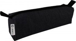 Пенал Lamark PB0022-BK "Лен" косметичка, 1 отделение на молнии, черный 60*50*210мм