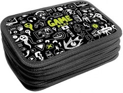 Пенал Lamark PB0063-02 "Monster Game" 3 отдел., 125х205х40мм книжкам 