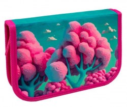 Пенал ПандаРог 15-5559 "Розовые деревья" 20х14х3,5см книжка без наполнения 