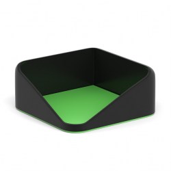 Подставка д/бумажного блока ErichKrause 55977 Forte, Accent, черная с зеленой вставкой