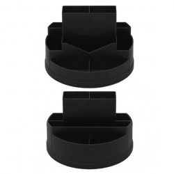 Подставка д/канц.принадлежностей ОР110 "СИТИ" черная, вращ. /Стамм/ 324035