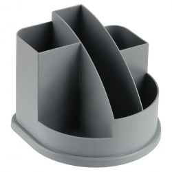 Подставка д/канц.принадлежностей ОР51 "АВАНГАРД" серая /Стамм/ 161760