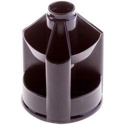 Подставка д/канц.принадлежностей ОР70 "Mini Desk" черный /Стамм/ 183053