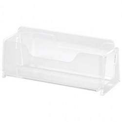 Подставка д/визитных карточек BRAUBERG 290420 для визиток 1 отд. прозрачная