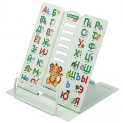Подставка для книг Brauberg 238965 "Animals" металл, с алфавитом