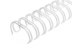 Пружины металлические 15,9мм (5/8") А4 белые 2:1;1/50