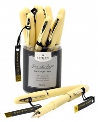 Ручка Lorex LXOPGS-BE Grande Soft "Бежевый" масл, синий 0,7мм 189587